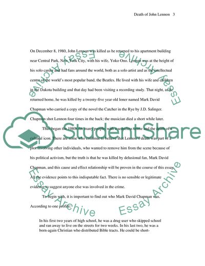 Death of John Lennon