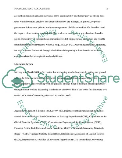 Standard Setting in Accounting