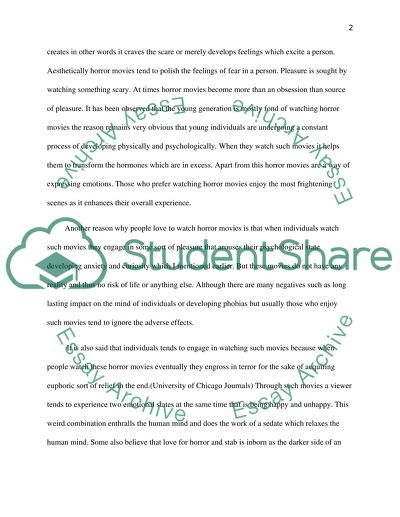 Enjoying horror movies