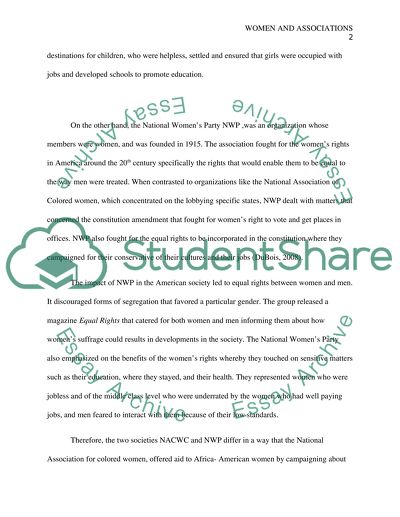 Women and Associations