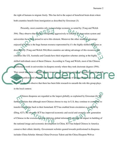 Chinese diasporas: identity and its influence