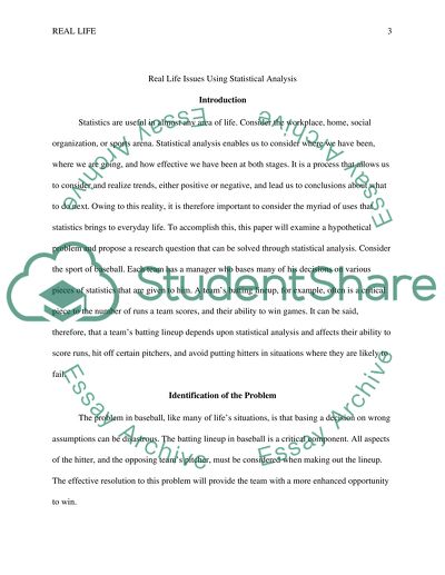 Batting lineup against any one particular team