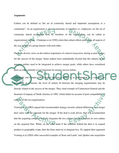 Cultural Incompatibility