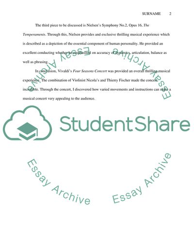 The Four Seasons Concert