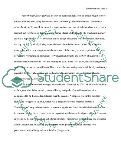City-County Consolidation