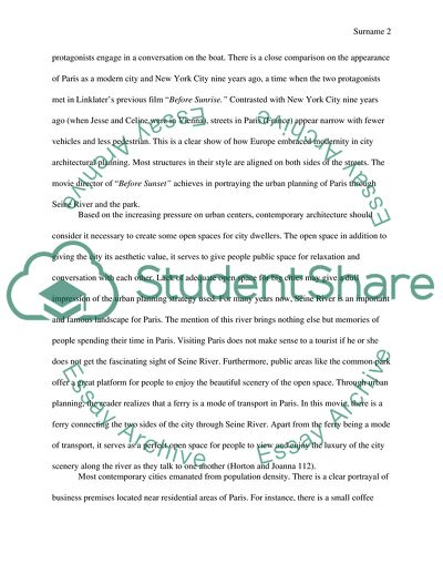 Before Sunset by Linklater