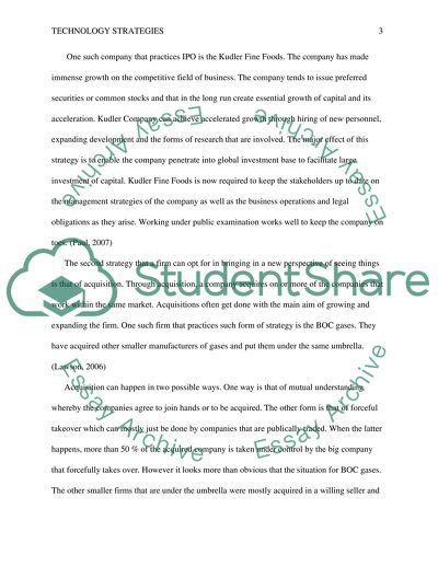 Technology Strategies. Kudler Company