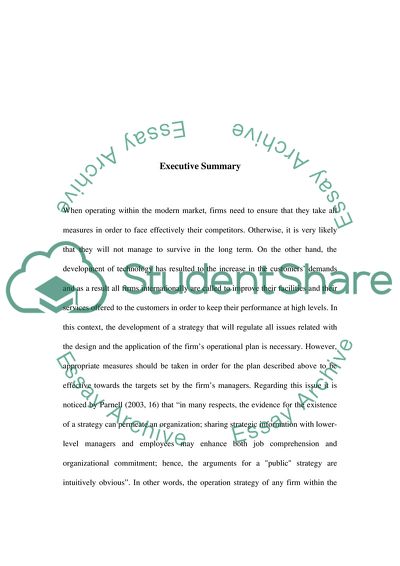 Evaluation of Process Design and Facility Layout in a Service Operation (Marks and Spencer)