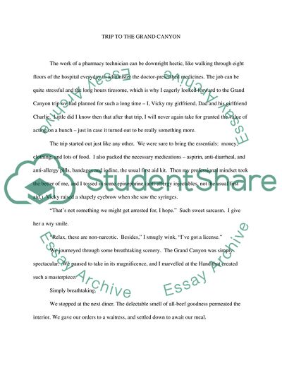 The Story of My Trip to the Grand Canyon