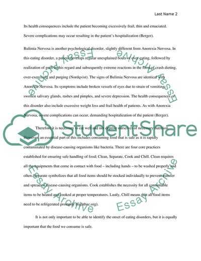 Anorexia Nervosa and Nutrition