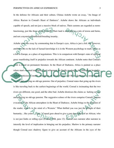 The Various Ways of Misrepresentation of Africans in Regard to the Work of Chinua Achebe