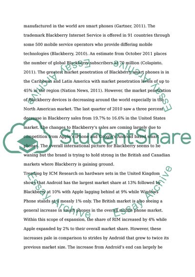 The management strategy of Blackberry