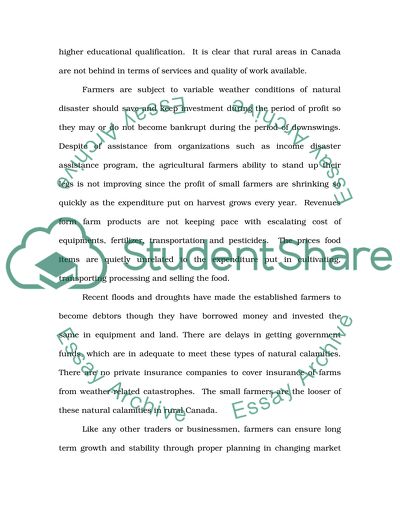 Canadian Farming Industry