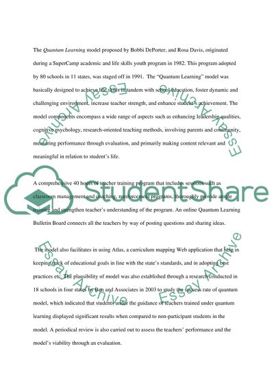 Resructuring Model Summary