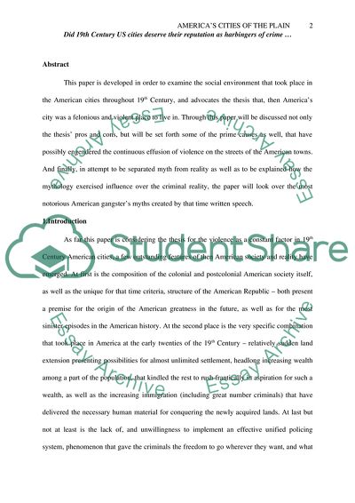 Did 19th Century US Cities Deserve Their Reputations as Harbingers of Crime