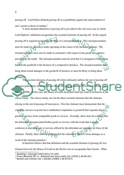 Registered Trademark Protection and Passing Off