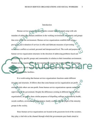 Organization by the Social Workers in a Move to Improve Service Delivery