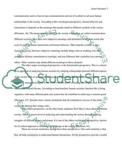 Sociological Perspective in the Society