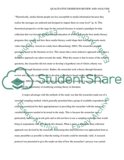 Qualitative desertion review and analysis about the impact of music videos on girls