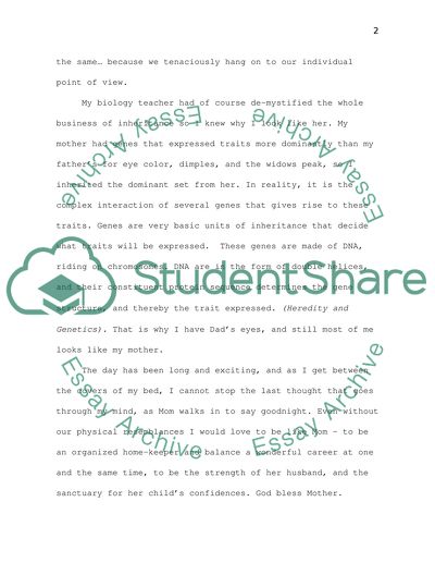 Mother and the Sanctuary for Her Childs Confidences