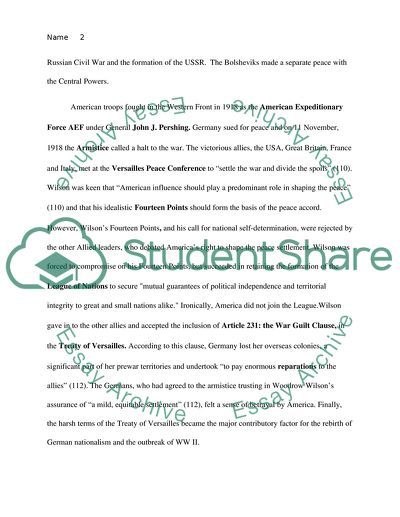 World War I American Participation