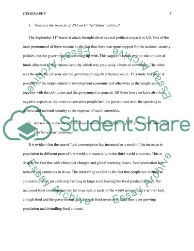 The impacts of 9/11 on United Statess