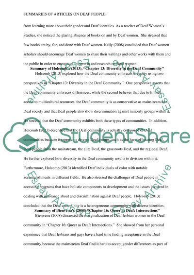 Type a summary for each of the 4 readings that are assigned this wk