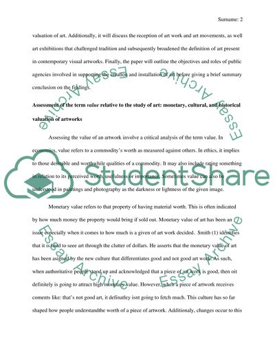 Seeing the value in art