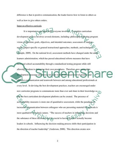 Curriculum Evaluation and Change