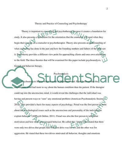 Counseling and Psychotherapy as a Foundation for New Therapists