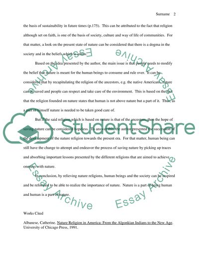 The Natures Nation in the Late Twentieth Century