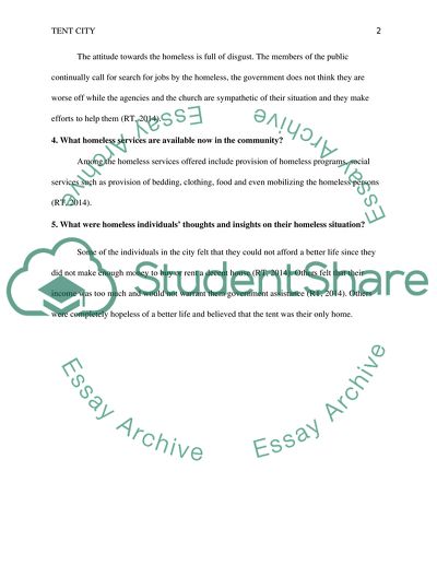 Tent City: Making a career out of homelessness