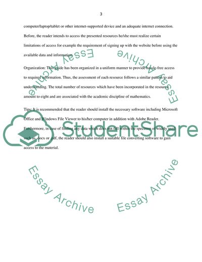 Resources in Help of Pursuing a Major in Mathematics