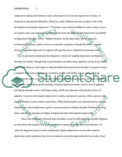 Depression: Unipolar and bipolar disorders