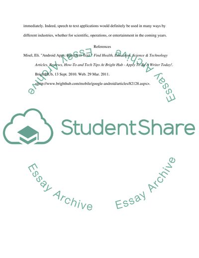 Android Apps: Speech to Text by Misel