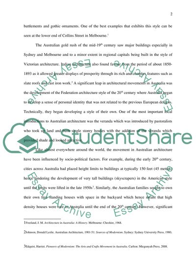 Modern Architecture in Australia