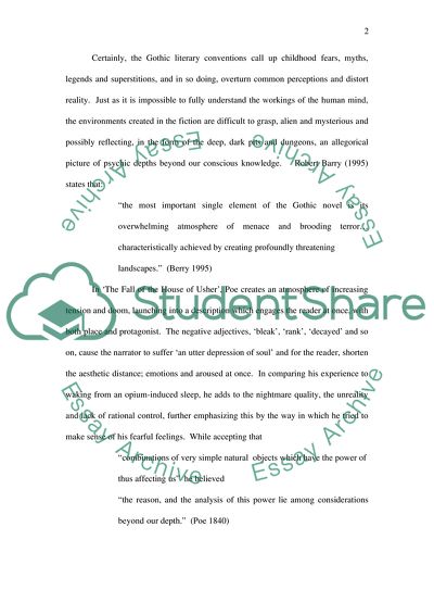 The Power of Architecture and Location in the Gothic Fiction Works