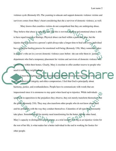 Someone you know who works for justice