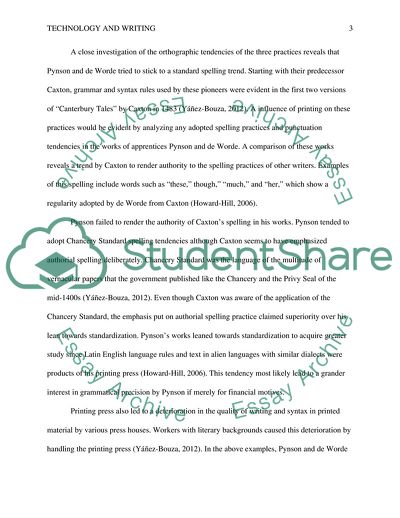 The Influence of Changes in Technology on Spelling Practices, Word Formation, and Syntax