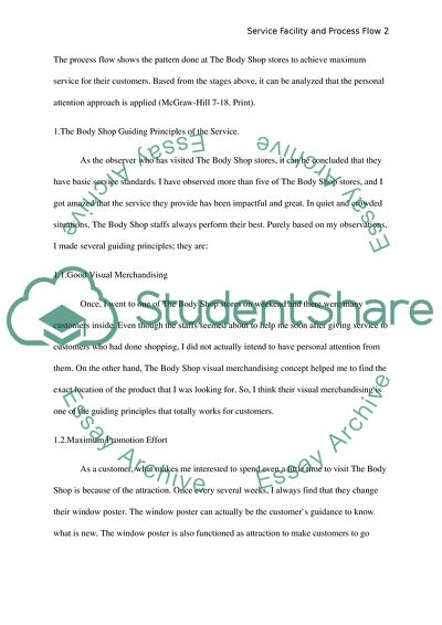Service Facility and Process Flow