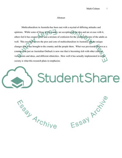 The Success of Multiculturalism in Australia Compared to Other Parts of the World