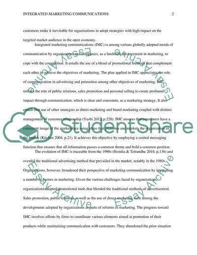 Integrated Marketing Communications