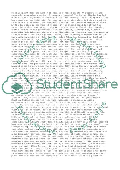 Witnessing a Period of Workplace Harmony