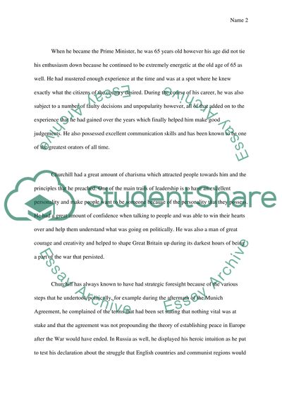 Churchill: Leader and Statesman