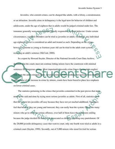 The Success and Failures of Juvenile Justice System