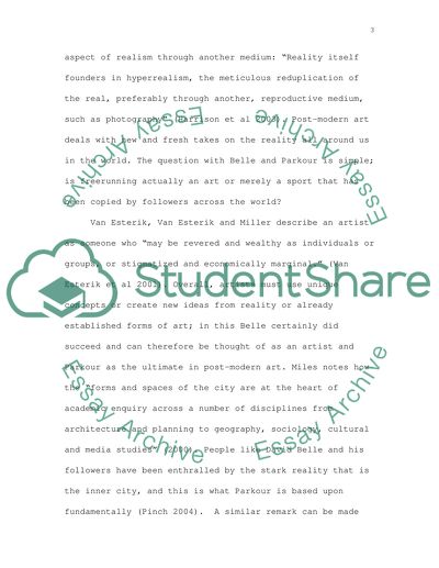 The Art in Freerunning and Parkour