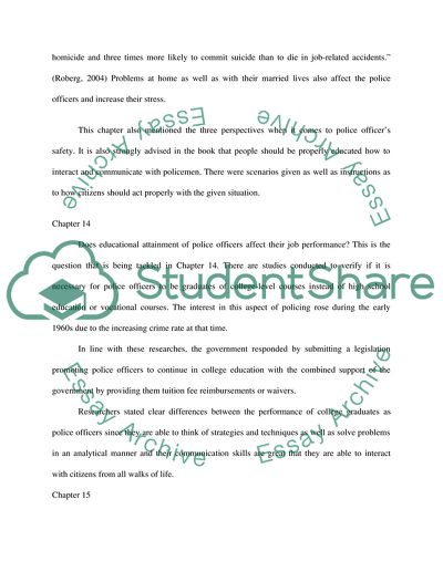 Police & Society CH 13,14,15