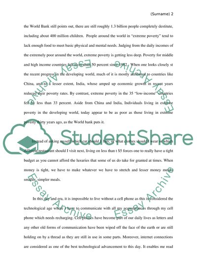 Experience Assignment