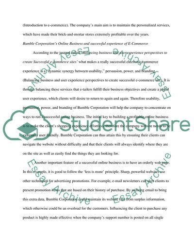 Electronic Commerce Of Bumble Corporation