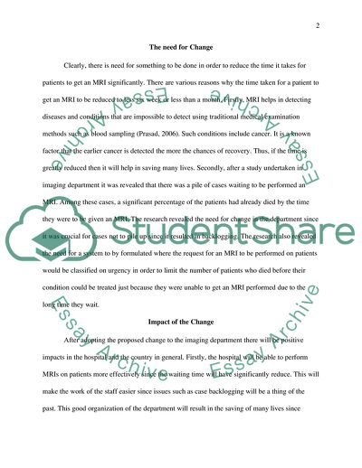 Reducing MRI Waiting Time